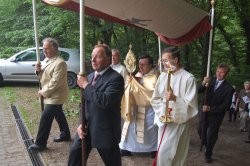 Himmelträger an der Pfingstprozession 2009